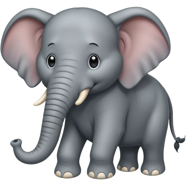  long haired elephant emoji