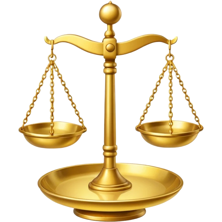 realistic golden scales emoji
