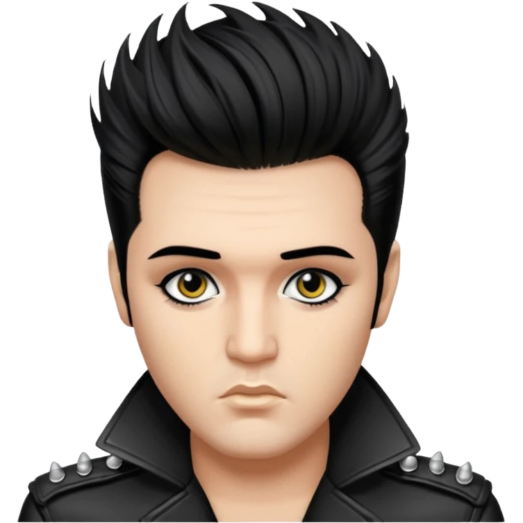элвис пресли с панк причёской emoji