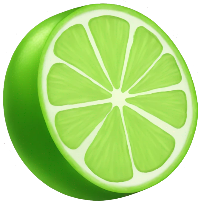 lime slice emoji