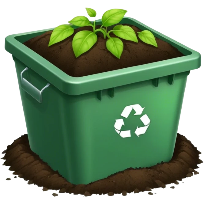 green compost bin emoji