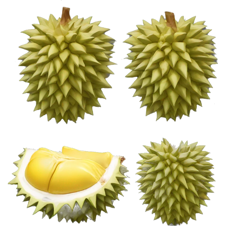 crying durian emoji
