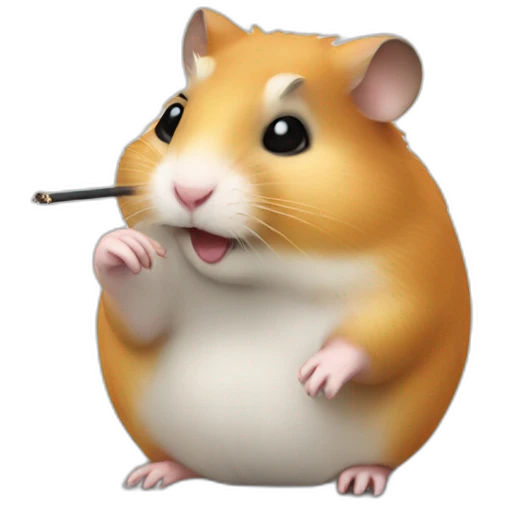 smoking hamster emoji