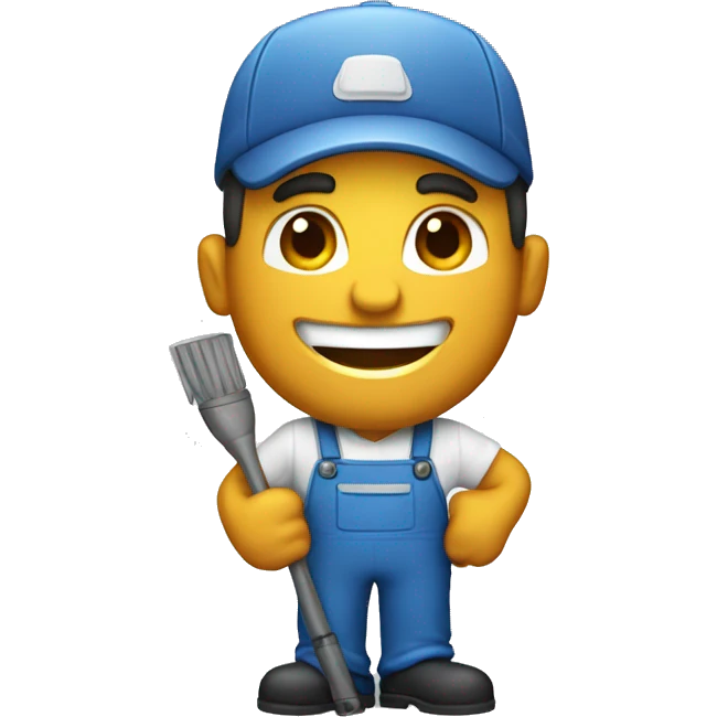 happy janitor emoji