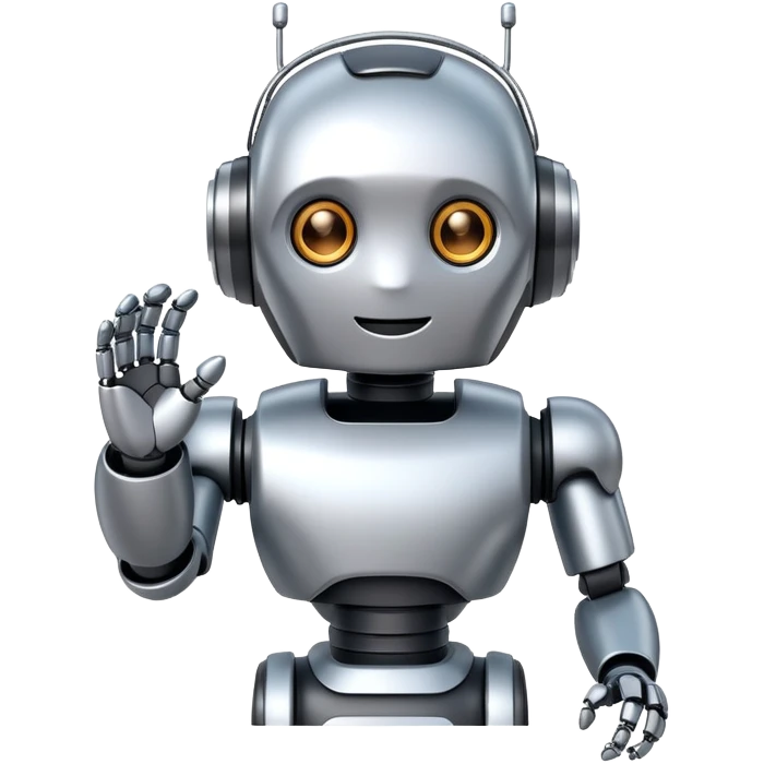 friendly AI robot assistant emoji