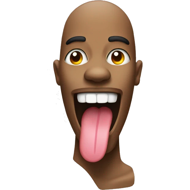 Face posing with tongue out and a peace sign emoji
