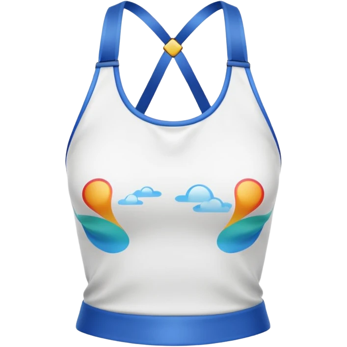 a white halter top emoji
