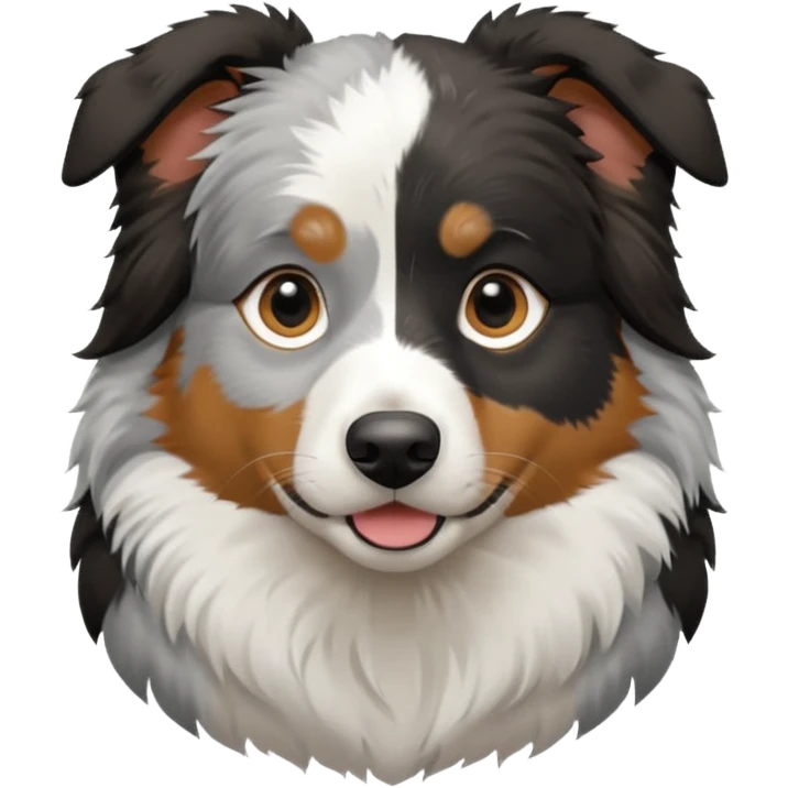 Australian Shepherd black and white emoji