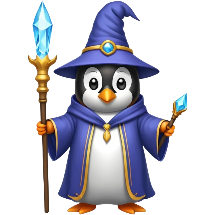 Penguin Wizard emoji