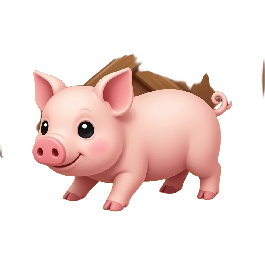 Crawling  baby pig emoji