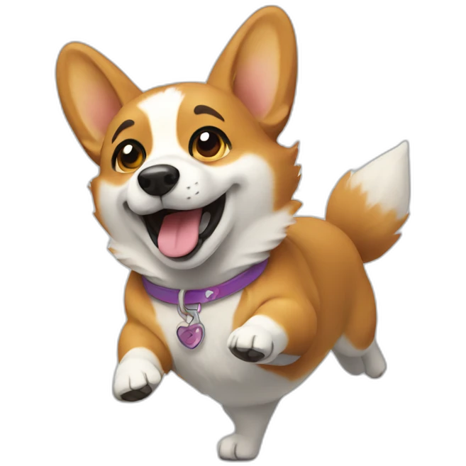 Dancing corgi emoji