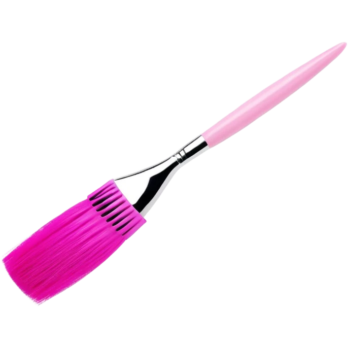 Pink eyelash extension brush emoji