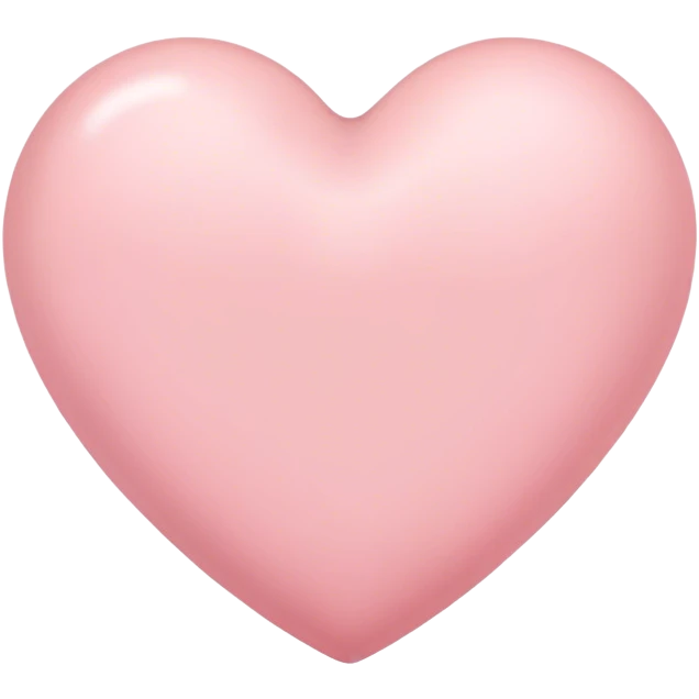 Light pink heart emoji