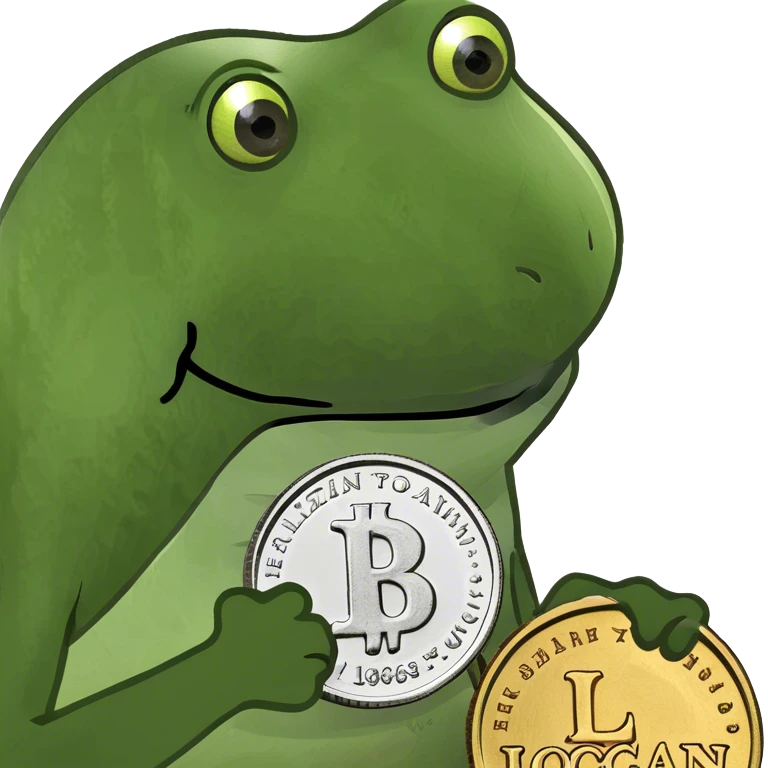 Coin that says the word “Logan” emoji