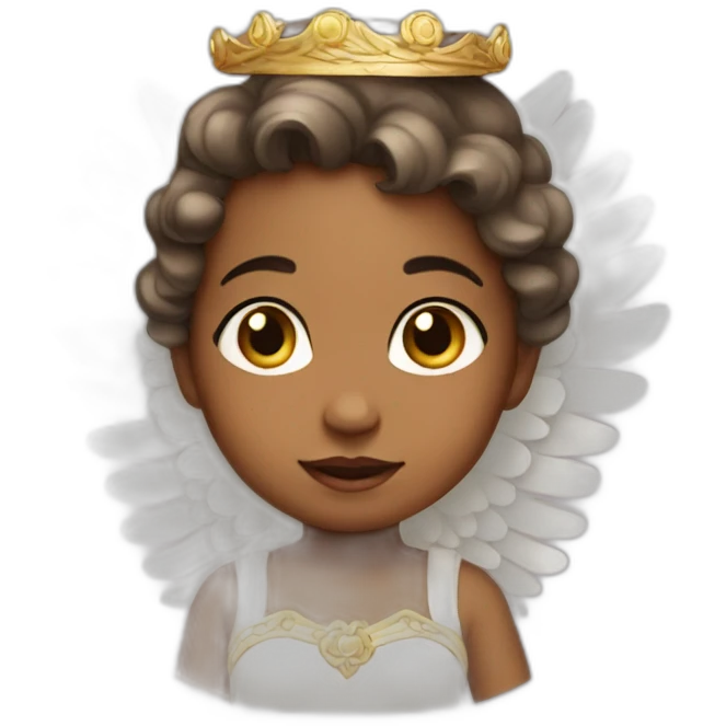 Angel baby Princess  emoji
