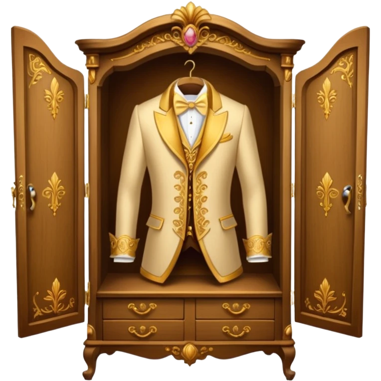 the lady who was turned into a wardrobe by magic, a character from the fairy tale Beauty and the Beast emoji
