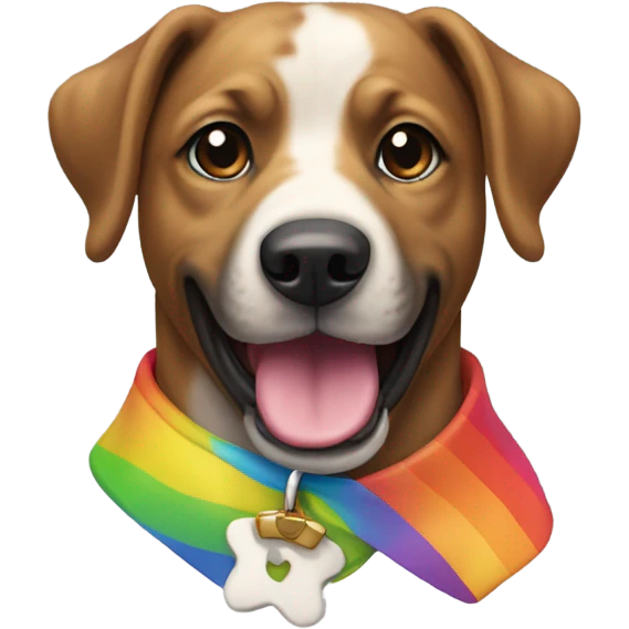 Gay dog emoji