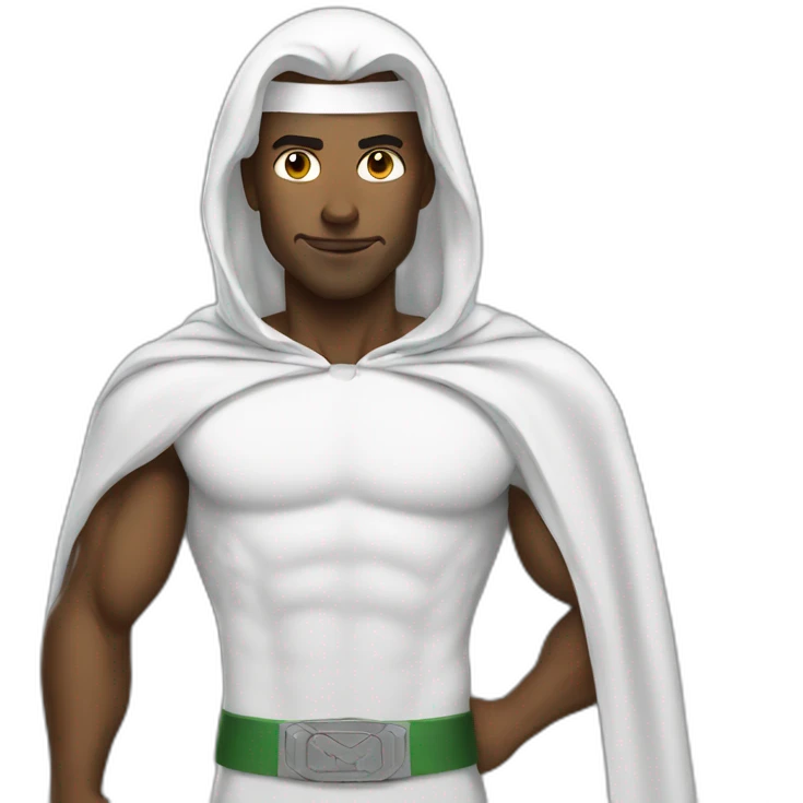 White Saudi Superhero emoji