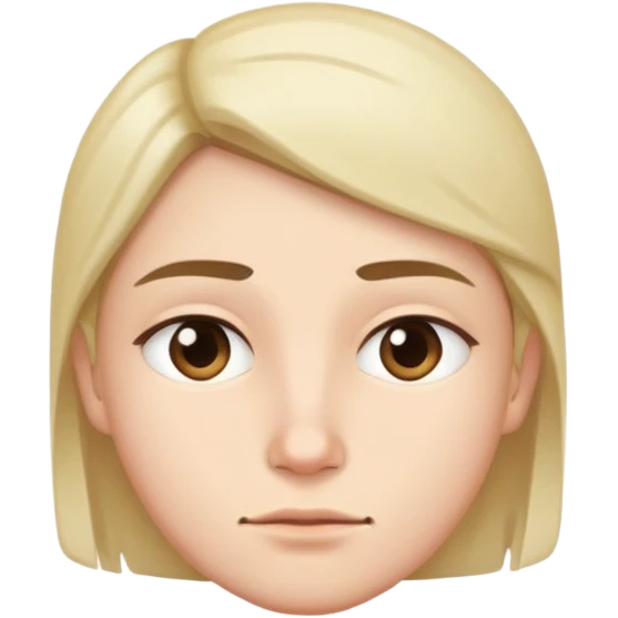person with a neutral expression and a small bump under the skin on the face emoji