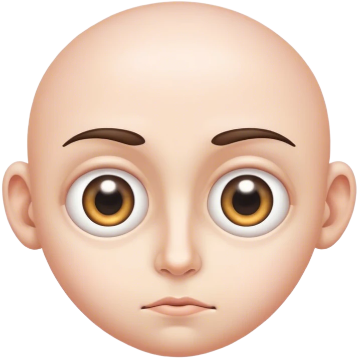 Two large, bulging eyes with a cartoonish look emoji