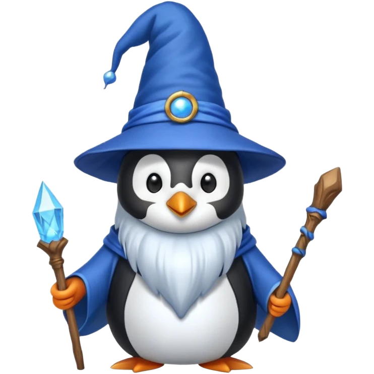 Penguin Wizard emoji