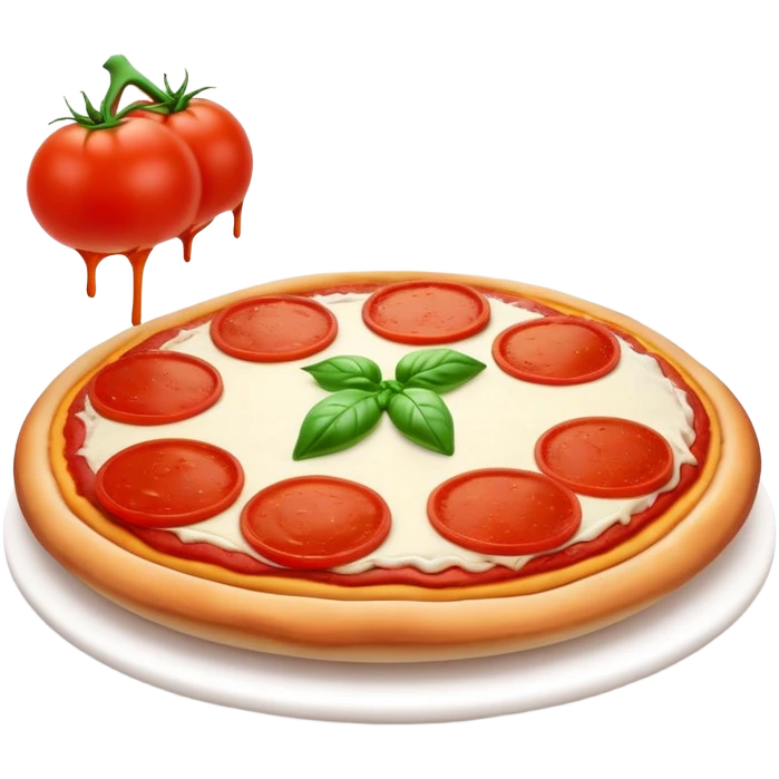 3d claymation margherita pizza emoji