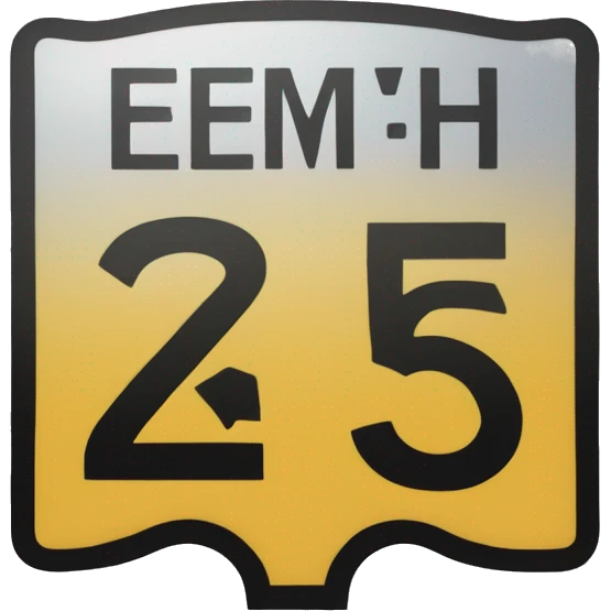 speed limit of 85km/hr used on american roads emoji