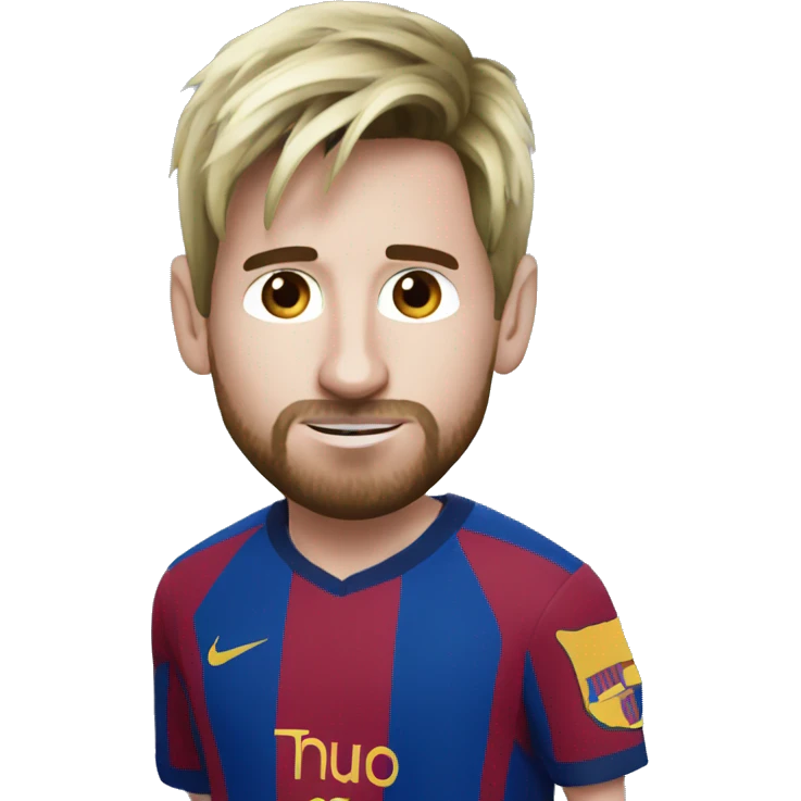 messi with a ponyway emoji