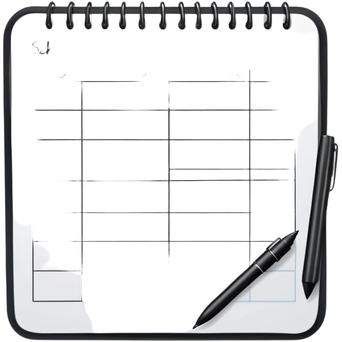 Schedule crossed out in planner emoji