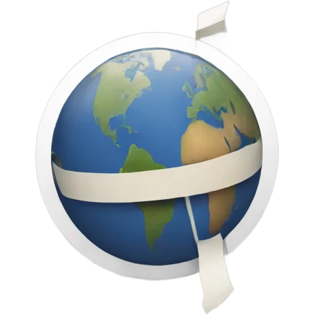 Globe with check emoji