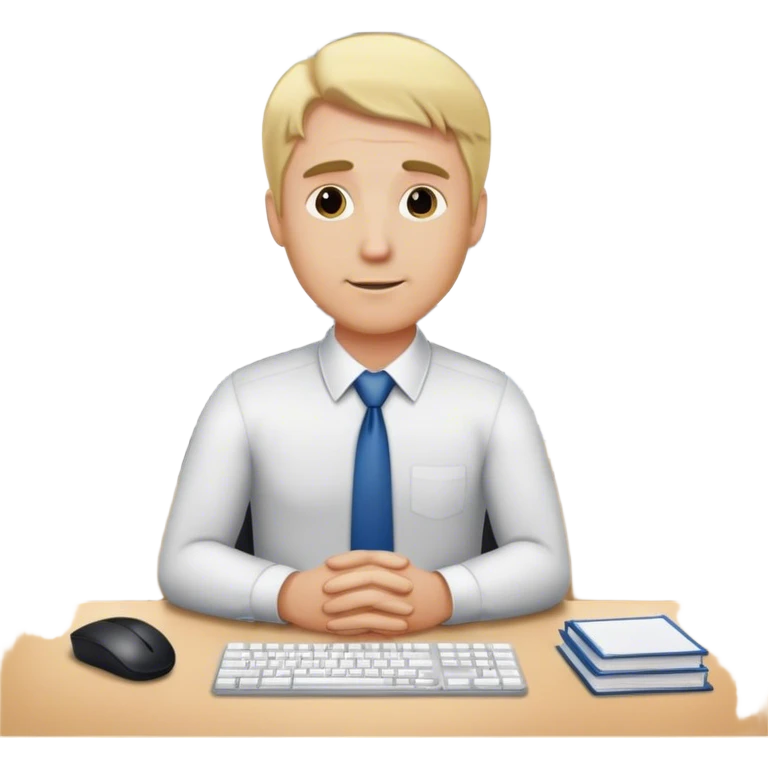 dad with blond office  emoji