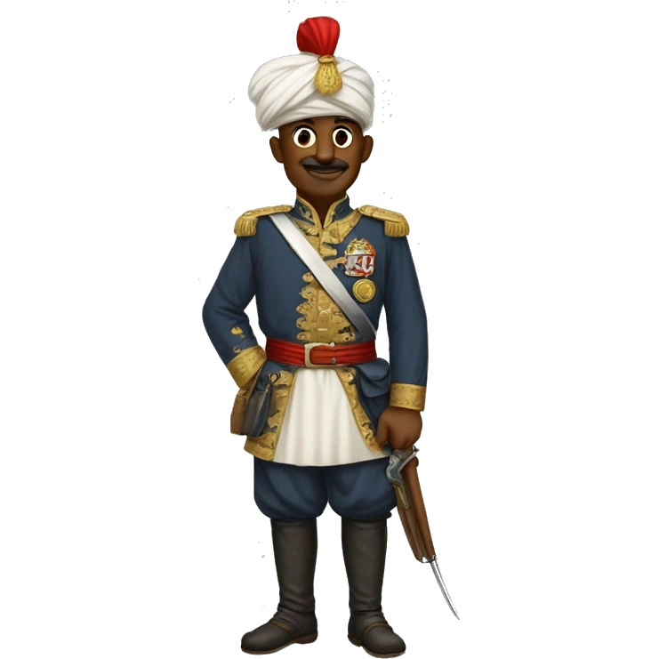 A full-length recruit of the Ottoman Empire emoji