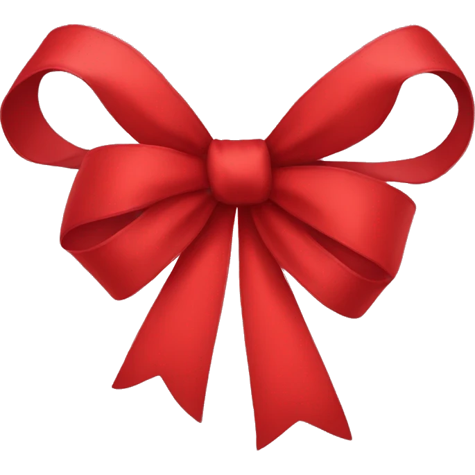 Red bow emoji
