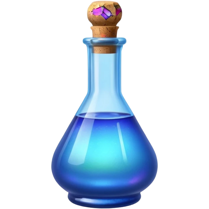 Minimalistic Blue Potion emoji