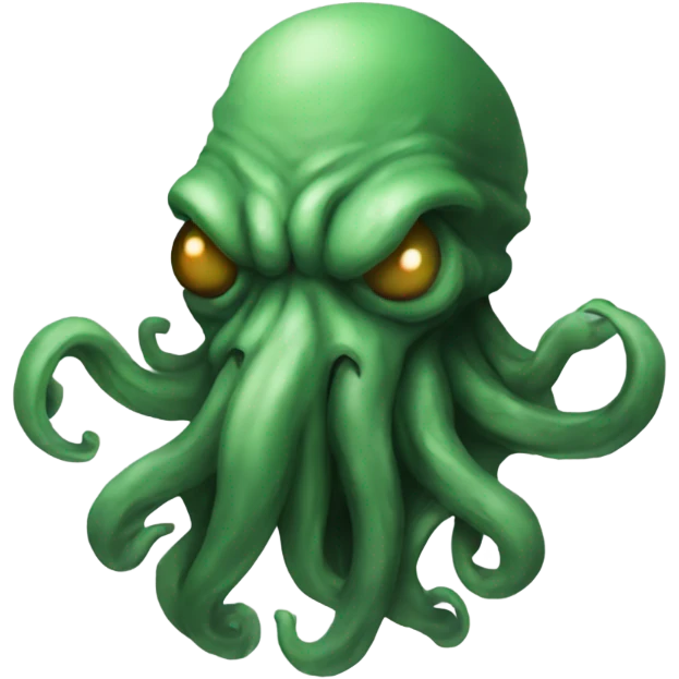 Cthulhu blowing kiss emoji