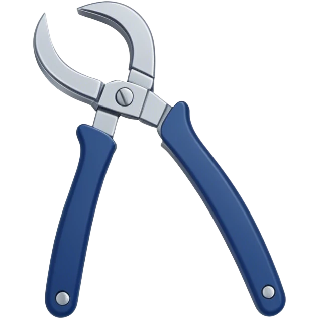 Navy blue flat pliers emoji