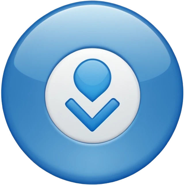 emoji de selo verificado do instagram, círculo azul, check branco no centro, estilo emoji oficial, fundo limpo, alta qualidade emoji