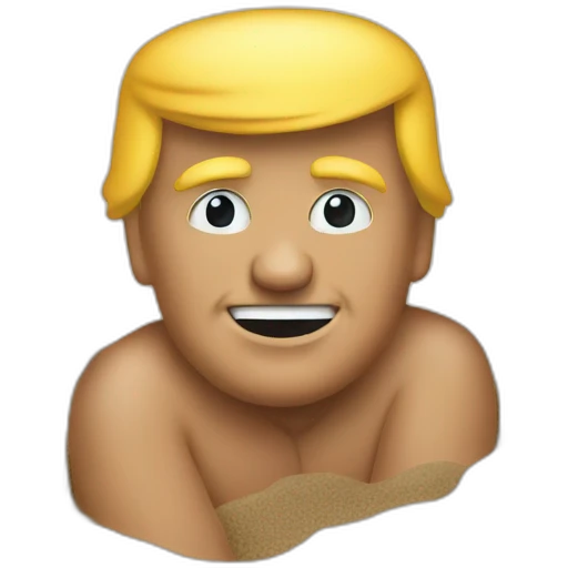 trump at the beach emoji