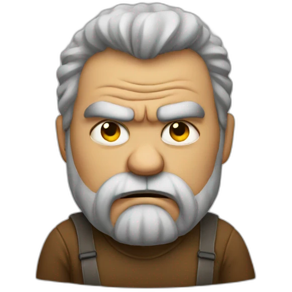 Grumpy emoji