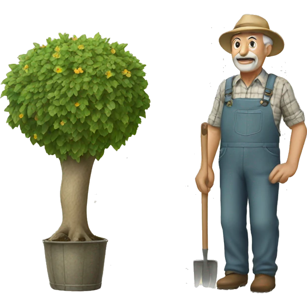old two gardeners emoji