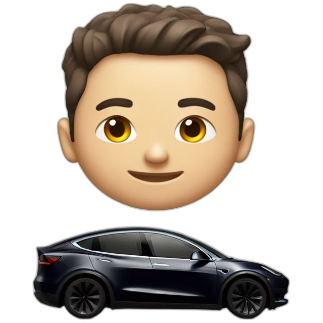 tesla model y emoji