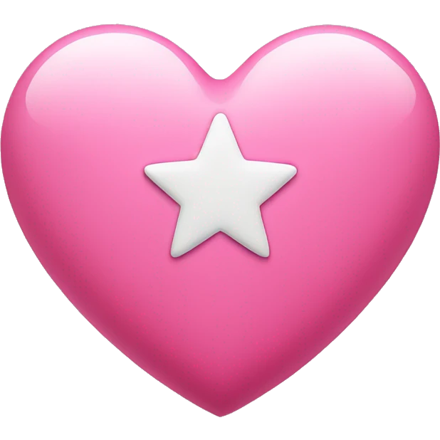 pink heart with star  emoji