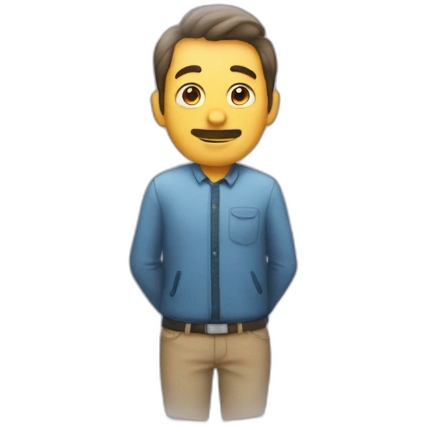 Man who says « mon pied » in a bubble emoji