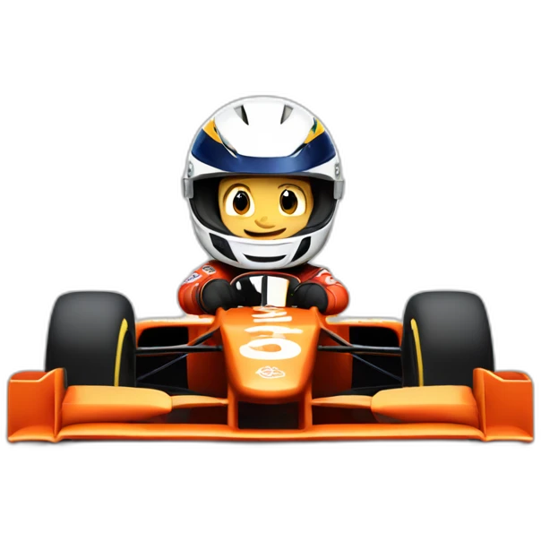 F1 car racer thumbs up emoji