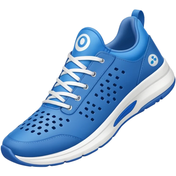 Tiburon con zapatillas azules emoji