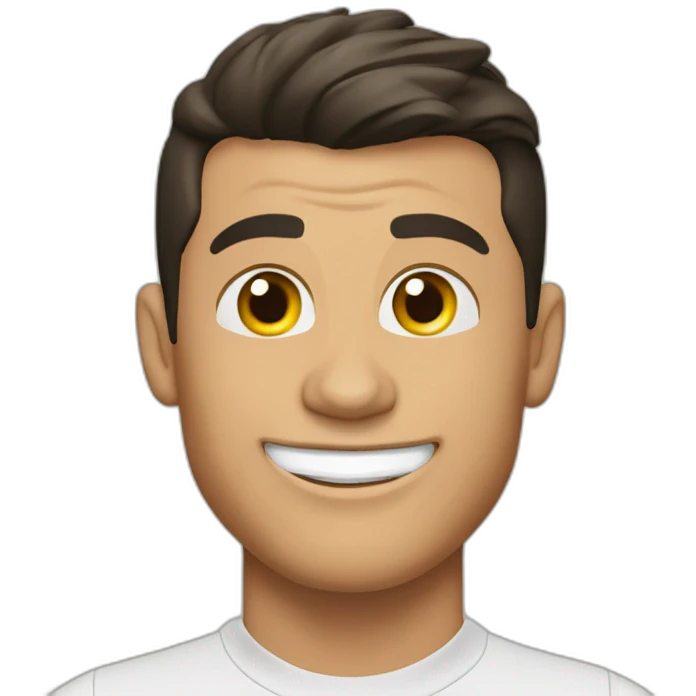 Cristiano ronaldo qui célèbre suiii emoji