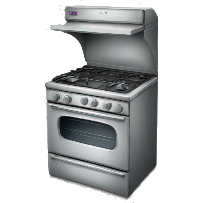 Oven stove silver emoji
