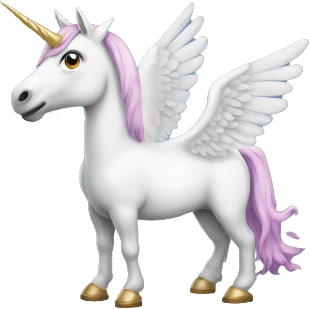 Winged unicorn emoji