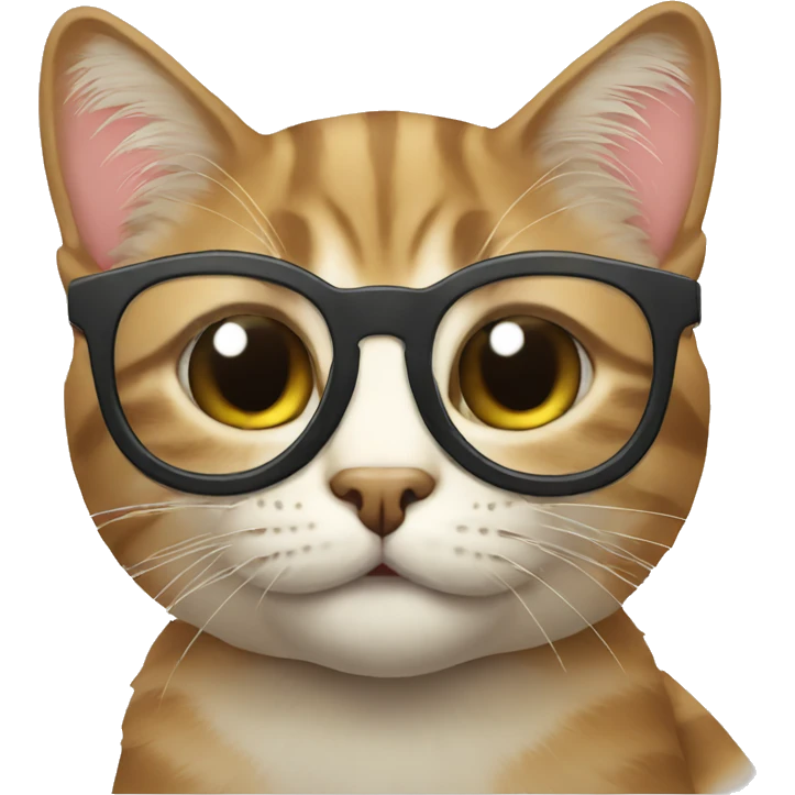 Gato con lentes emoji