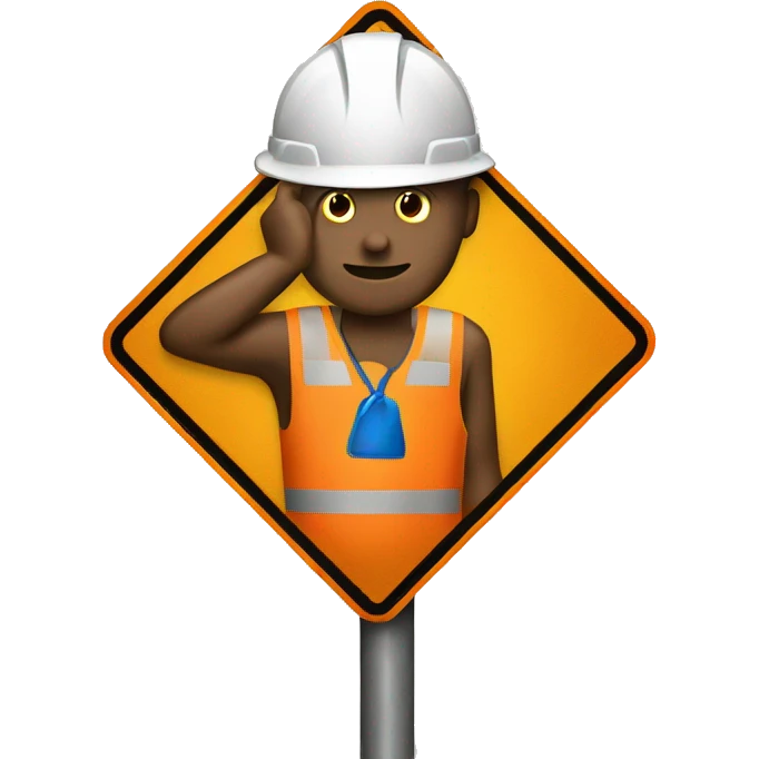 men at work roadsign emoji